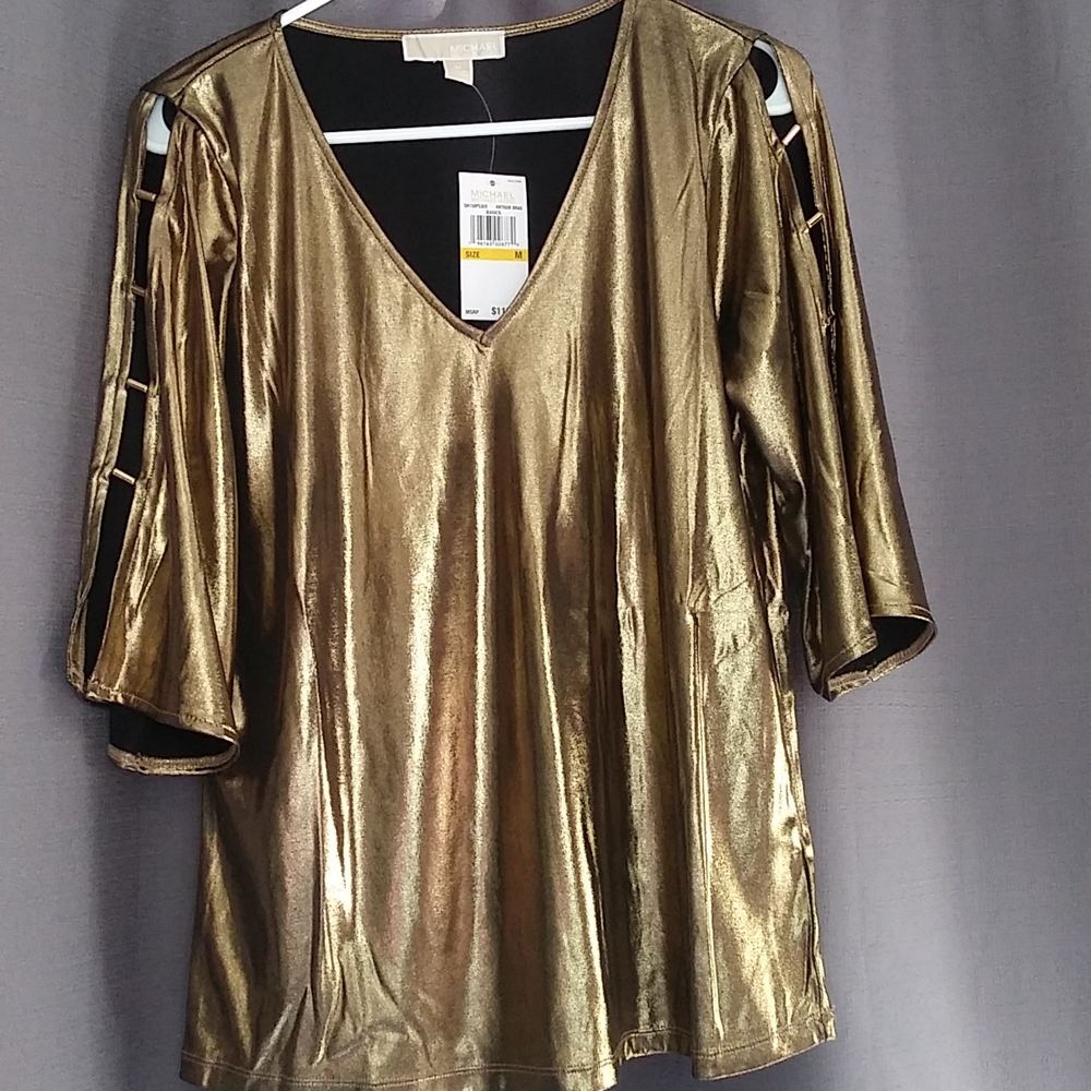 Michael Kors Antique Bras Basic Top - image 1